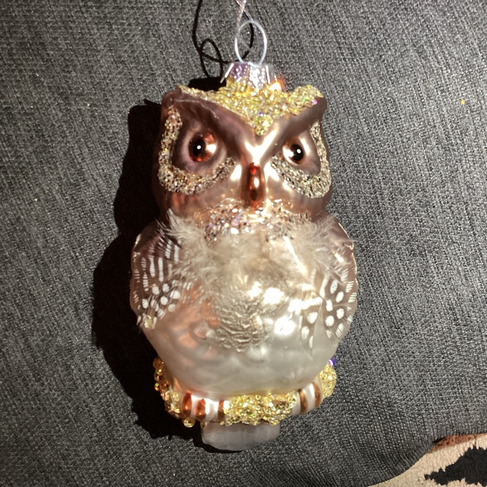 Robert Stanley Glass Owl Ornament